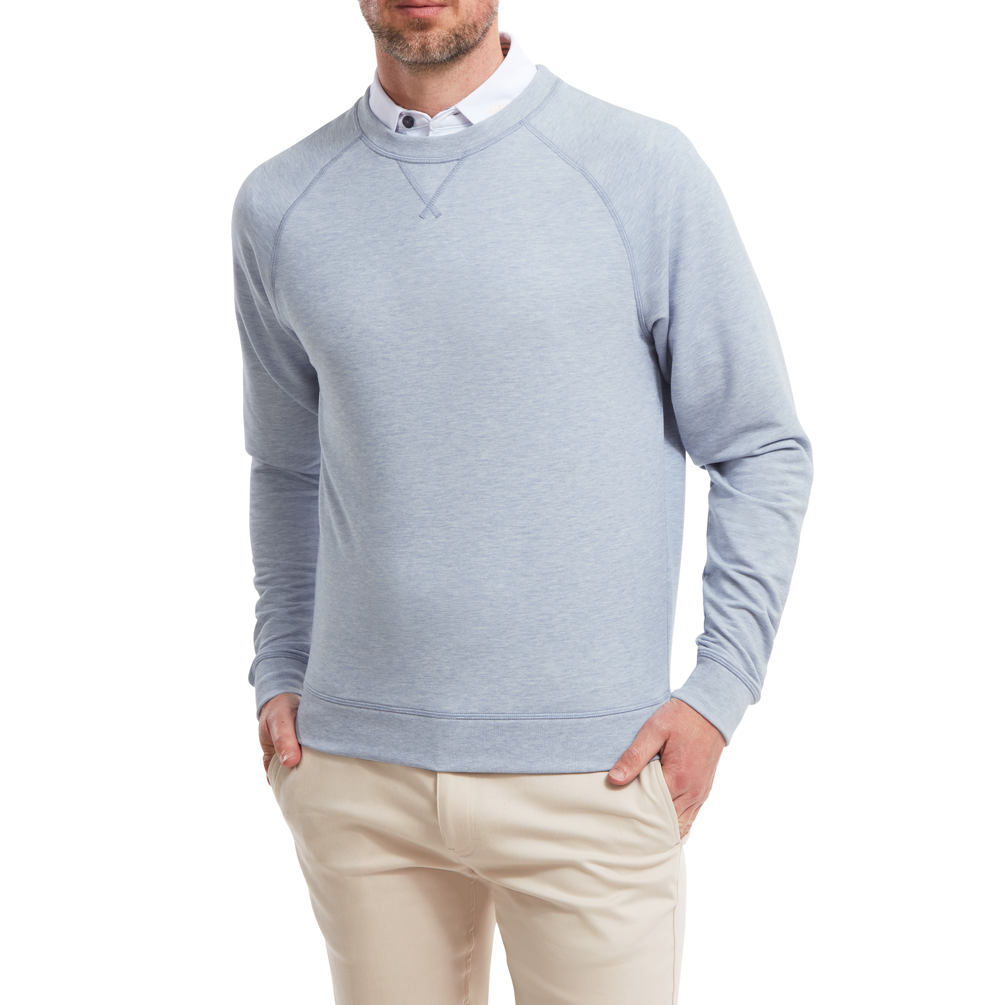 French Terry Crew Neck Sweater