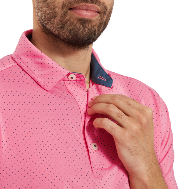 Stretch Lisle Dot Print