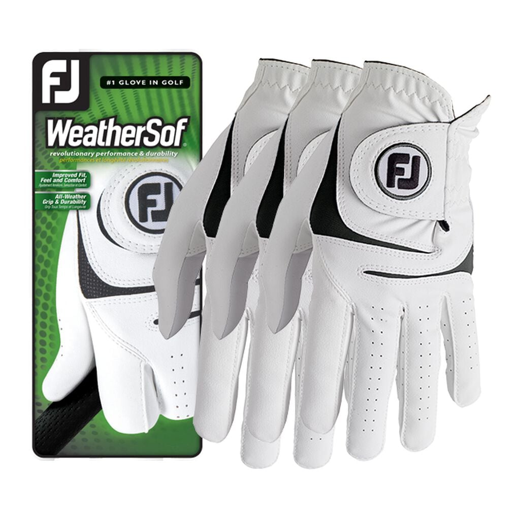 WeatherSof 3Pack Golf Gloves FootJoy WeatherSof 3Pack Golf Gloves FootJoy
